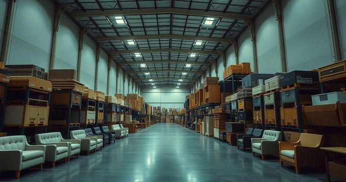Aluguel de espaço para guardar móveis é a solução ideal para desocupar e organizar sua casa